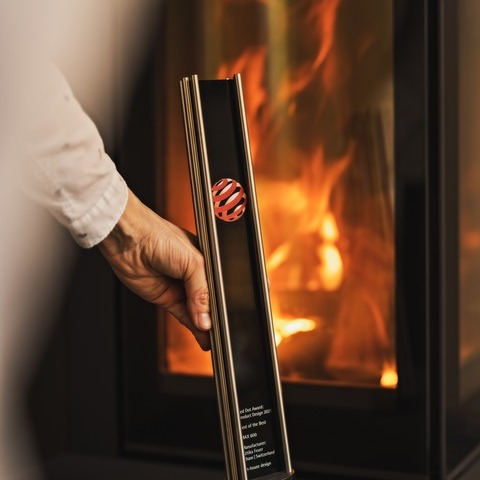Red Dot Award Gewinner 2021 Die Kaminöfen von Attika sind Gewinner von zahlreichen internationalen Designpreisen.
